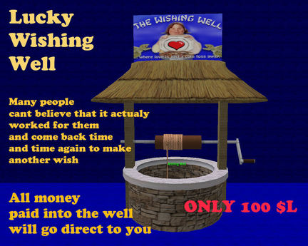 Second Life Marketplace - Lucky Wishing well, will collect money from ...